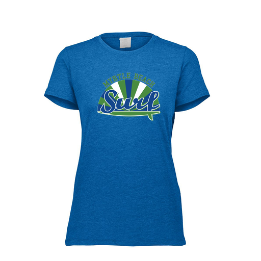 [FTSCUBRY-FAXS-LOGO1] Decker Women's Tri-Blend T-Shirt - Short Sleeve (Female Adult XS, Royal, Logo 1)