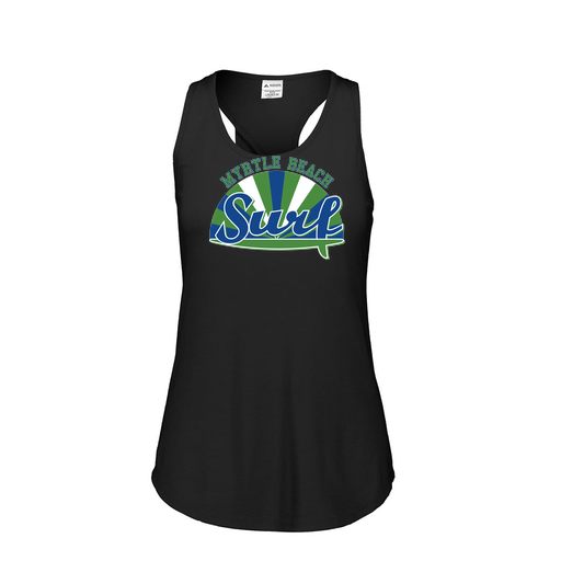 [FT0TUBBK-FAS-LOGO1] Ladies Tri Blend Tank Top (Female Adult S, Black, Logo 1)