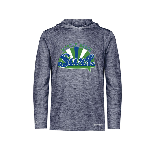 [FOLHCGNV-YS-LOGO1] Decker Youth Charge Hoodie (Youth S, Navy, Logo 1)