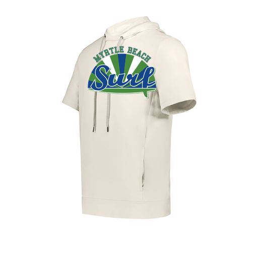 [222605-WHT-YS-LOGO1] YOUTH VENTURA SOFT KNIT SHORT SLEEVE HOODIE (Youth S, White, Logo 1)